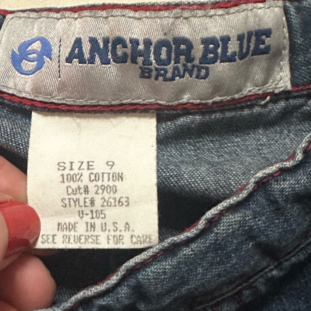 Vintage Y2K Anchor BlueWomen's Denim Skirt - Picture 6 of 7